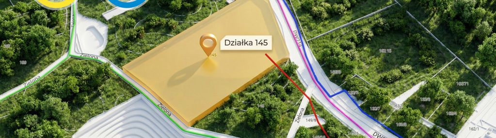 Działka inwestycyjna 1,9 ha | mpzp usługi