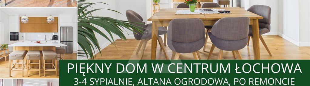 Piękny dom w centrum łochowa,3-4 sypialnie,asfalt