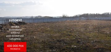 Działka komercyjno- usługowa 27,55a w lutoryżu.