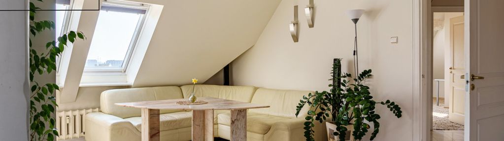 Przestronne 3 pokoje na poddaszu | metro | widok