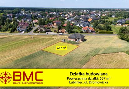 Działka budowlana lubliniec 657m2 ul. droniowicka