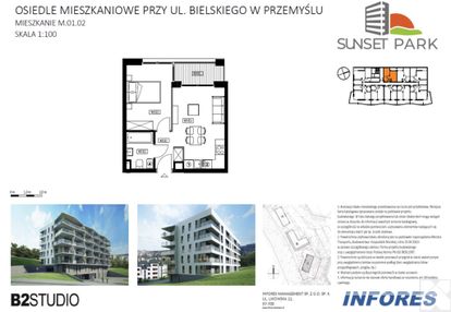 Sunset - mieszkanie 36m2 z ogródkiem 44m2