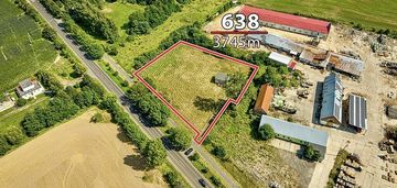 Działka inwestycyjna z wz, 3.745 m²