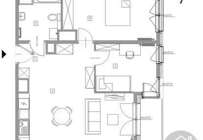 3 pokoje z aneksem. gotowe. stan deweloperski.