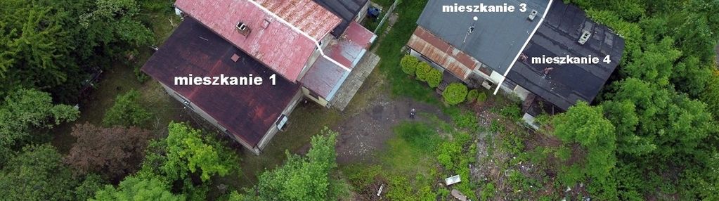 Cztery mieszkania na dużej działce do remontu