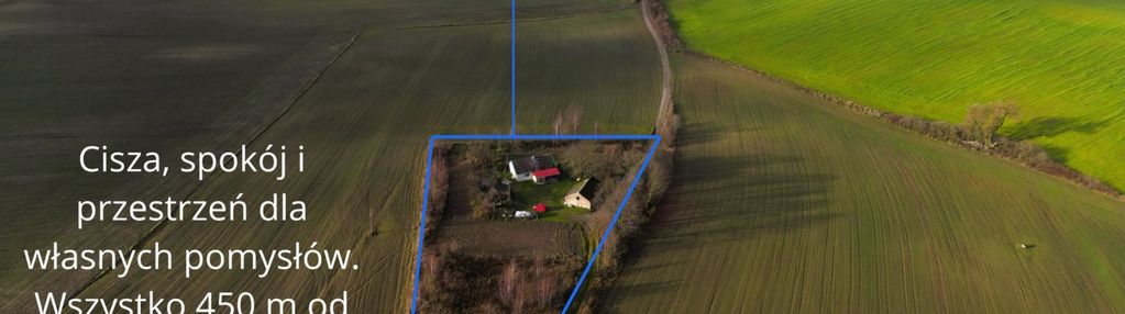 Dom na dużej działce 5200 m2, w otoczeniu ciszy.