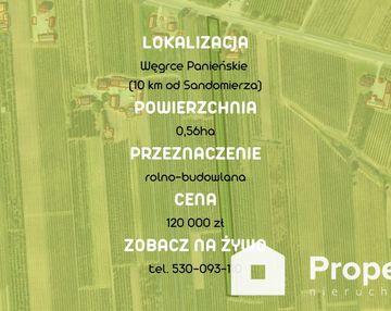 Działka budowlana 0,56h z przechowalnią/garażem