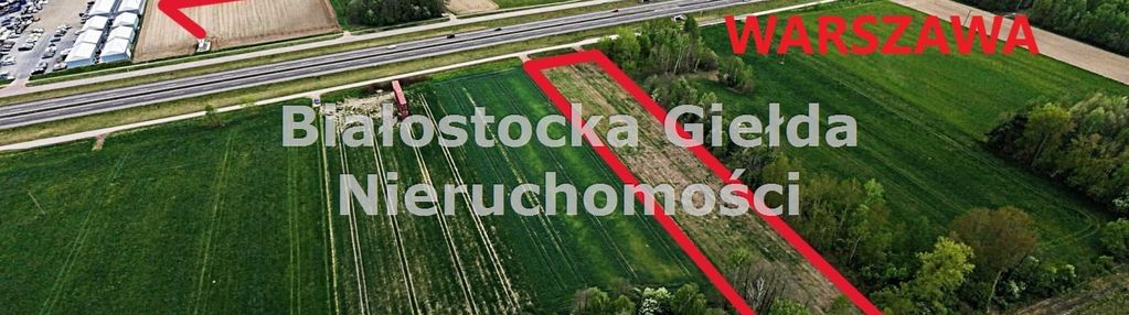 Działka inwestycyjna 5600 m2 przy s8