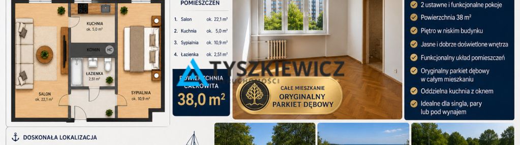 2 pokoje | blisko morza | przymorze