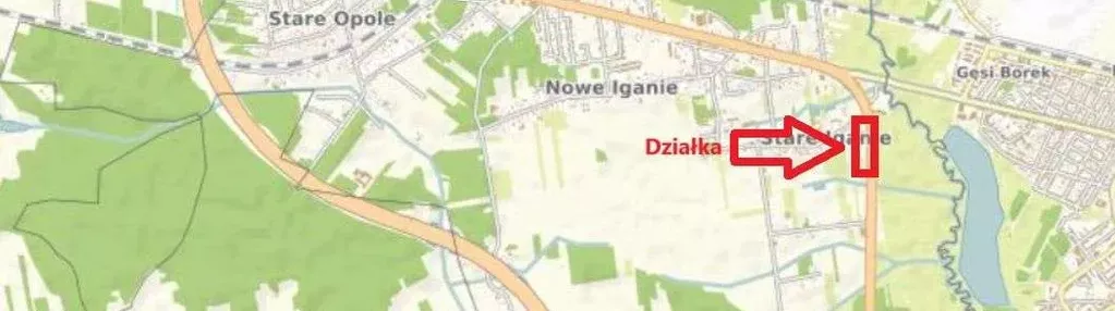 Działka inwestycyjna przy A2 Siedlce Zach./Południ