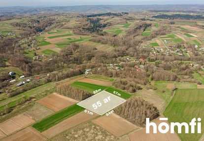 Duża działka w zielonej widokowej okolicy