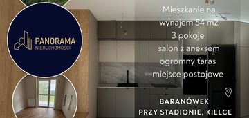 Mieszkanie z dużym tarasem | 3 pokoje | Baranówek
