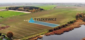 Piękna działka koło rzeki szkarpawa