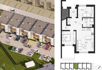 Środkowe mieszkanie z ogrodem 62 m2 - niwa park ii