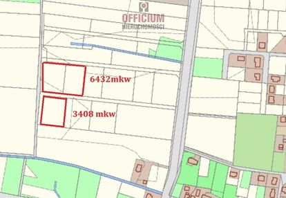 Działki przemysłowe 6432 mkw oraz 3308 mkw