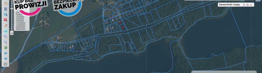 Działka nad jeziorem