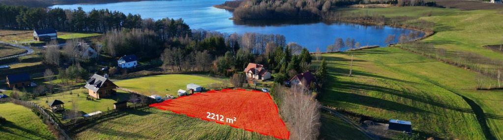 Wielki podleś – działka 2212 m², 150 m od jeziora
