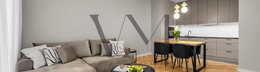 Nowoczesne mieszkanie 48 m2, handelsmana, wilanów.