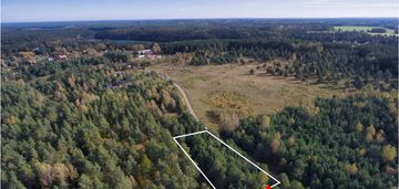 Działka maróz, las, jezioro gmina olsztynek