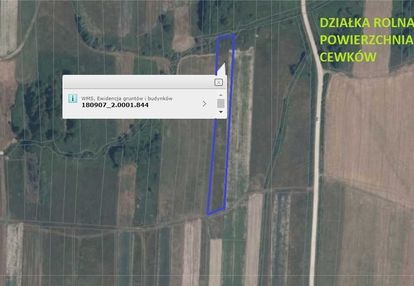 Cewków - działka rolna 26 arów