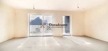 Trzy pokoje w stanie deweloperskim dwa balkony mp