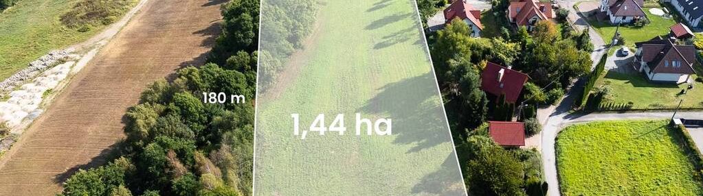 Grunt z pnb, 1,43 ha, pum 1900 m², 11 domów