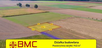 Działka budowlana sieraków śląski 910m2