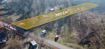 Ogrodzona działka z mediami