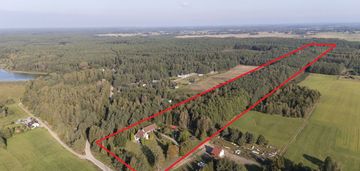 Piękna działka z domem i lasem w sercu kaszub!