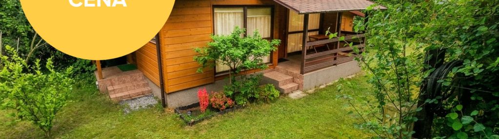 Działka z domkiem letniskowym w otoczeniu lasu