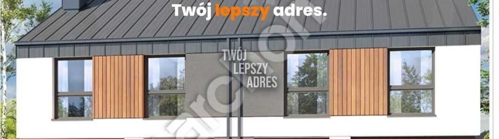 Nowoczesny bliźniak z garazem dz.8 a