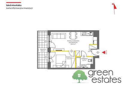 ⭐2 pokoje + balkon 8 m² •0% •gotowe• promocja!• kl