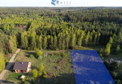 Działka z warunkami zabudowy, otoczona lasami