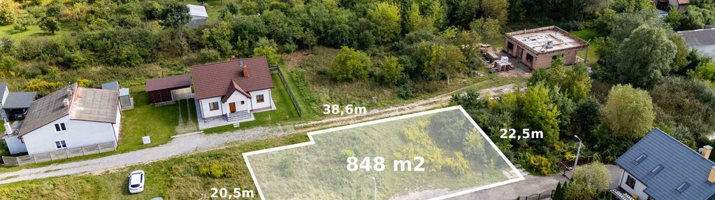 Wygodna działka z mediami, pod budowę domu