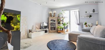 53 m2, czuby, pełne słońca z 2 balkonami i garażem