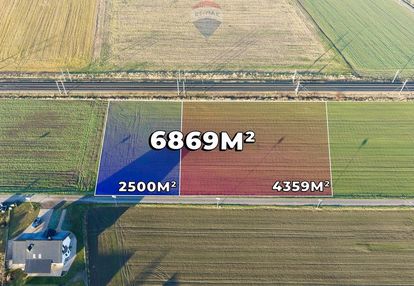 Dwie działki 6.859 m² w pobliżu legnicy