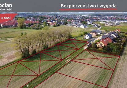 Słoneczne, płaskie, uzbrojone działki w baninie!