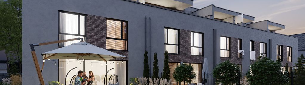 Skrajny segment i ogród i taras i 187,65 m2