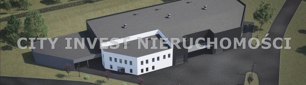 Działka inwestycyjna 4 500 m² z projektem hali