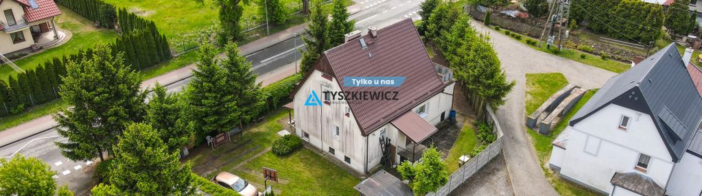 Dom z wydzielonymi lokalami na ładnej działce