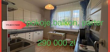 Duże  mieszkanie, parter,balkon,garaż,ogród,cisza.