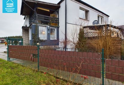 Bliźniacza połowa  z domkiem gosp. i dużym ogrodem