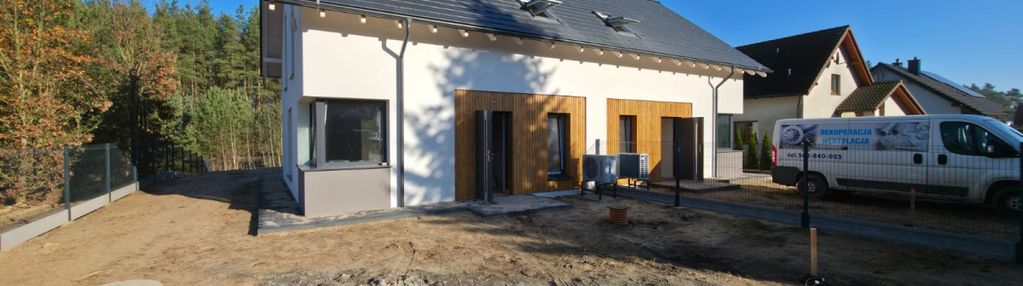 Dom bliźniak pod lasem w kiełpinie