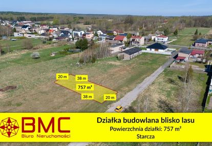 Działka budowlana 757m2 -starcza, gm. starcza