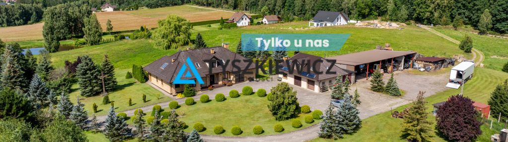 Rezydencja z linia brzegową jeziora gubisz.