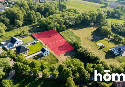 Dwie działki budowlane brzezia łąka, widok na las.