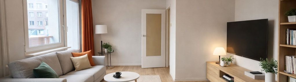 3 pok., 1 p., balkon, park, do remontu, kozanów