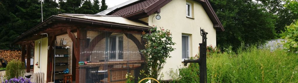 Dom wśród świerków