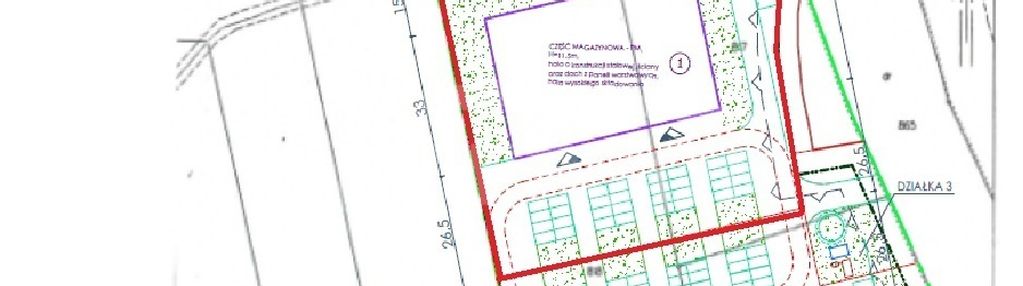 Grunt inwestycyjny 7 500 m², asfalt, media, podzia