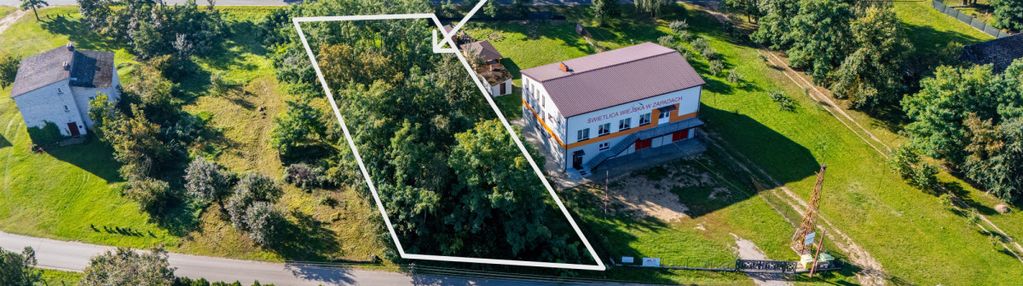 Działka z częściowym zalesieniem
